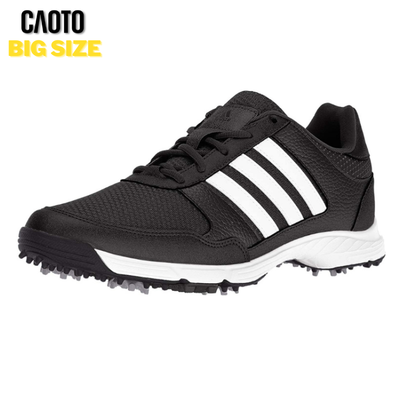 Giày Thể Thao Men's Tech Response Golf Shoes Màu Đen Big Size 45 46 47 48