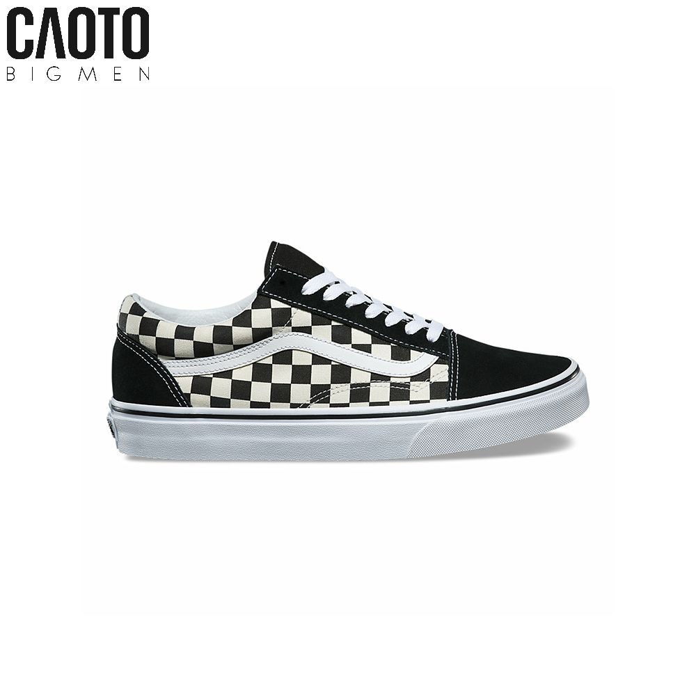 Giày Sneaker Vans Big Size Black & White Caro