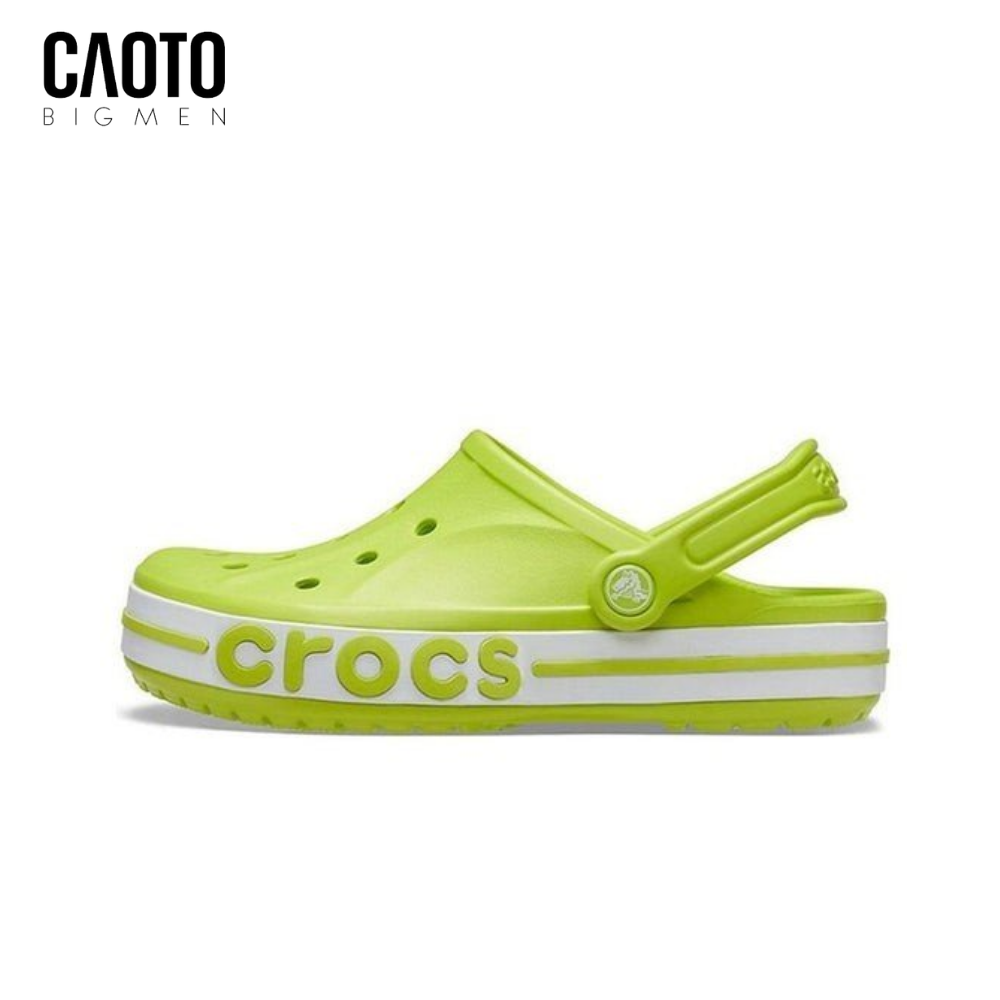 Dép Unisex Crocs Bayaband Màu Xanh Dạ Quang Big Size 45 46 47 48