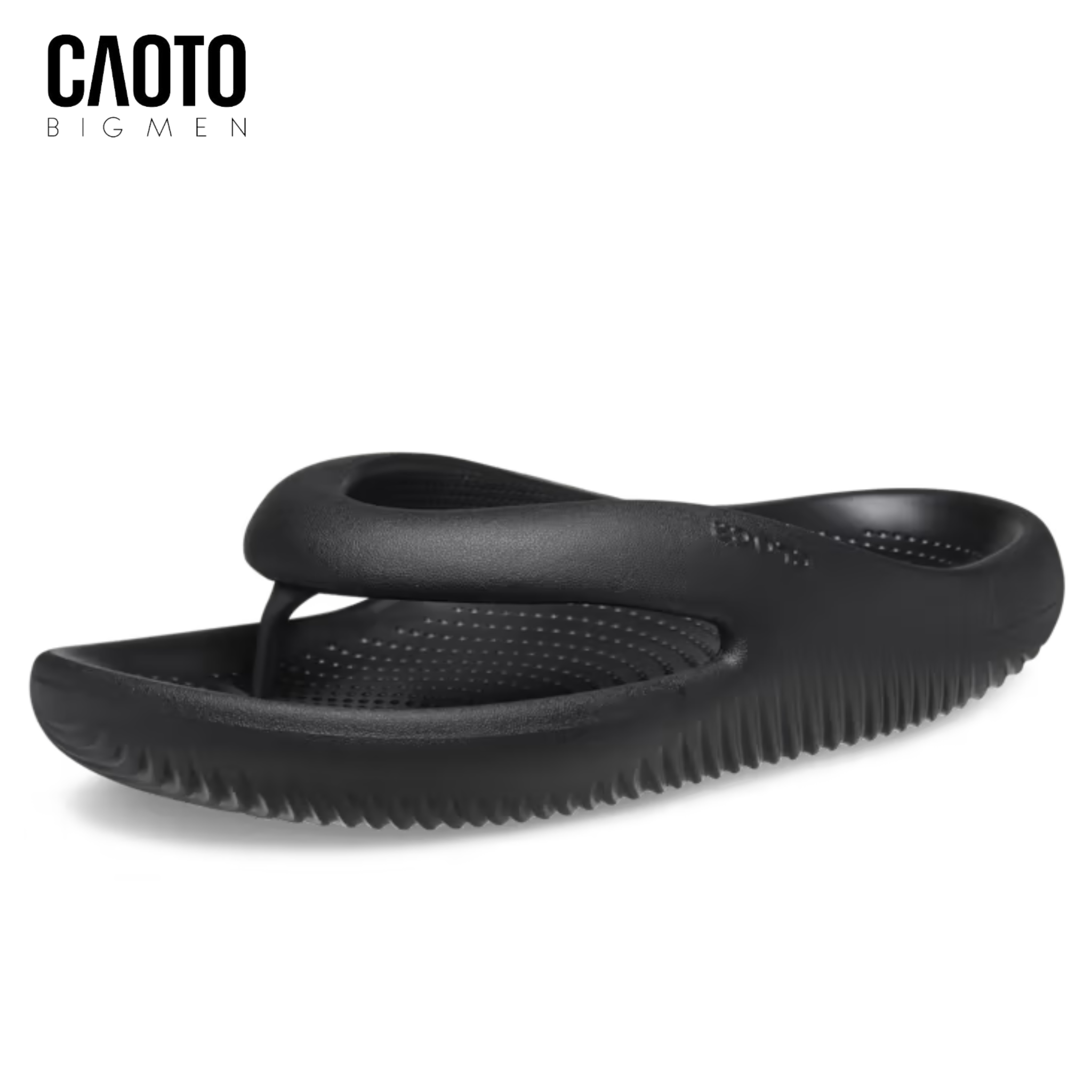 Dép Crocs Xỏ Đế Dày Màu Đen Big Size 45 46 47 48