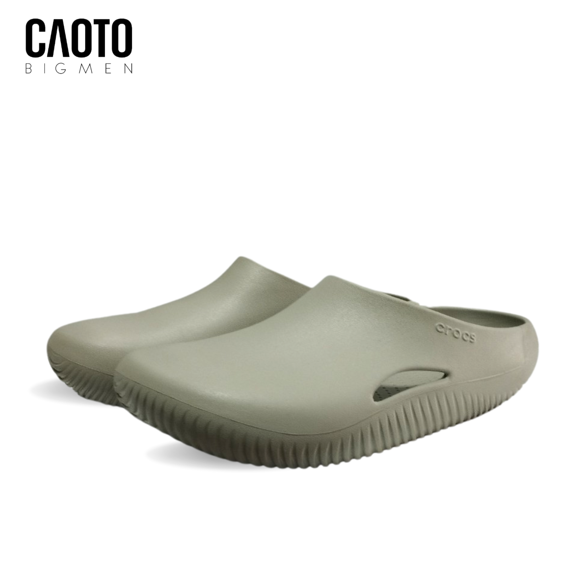 Dép Crocs Bít Mũi Đế Dày Màu Xám Big Size 45 46 47 48