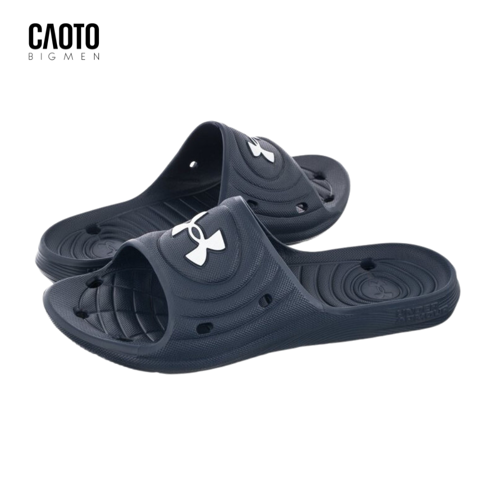 Dép Nam Under Armour Lockers IV Đi Biển Màu Xanh Big Size 45 46 47 48