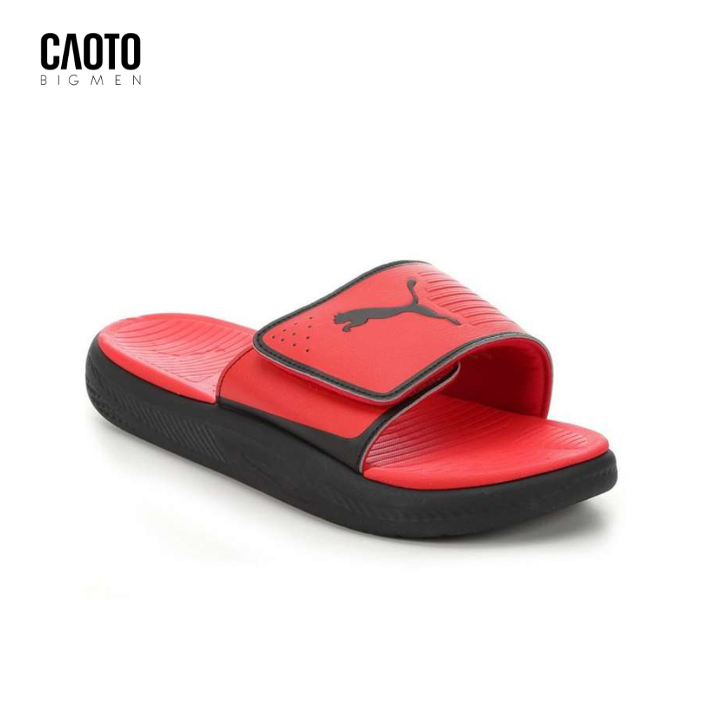 Dép Nam Puma Soft Ride Màu Đỏ Logo Puma Big Size 45 46 47 48