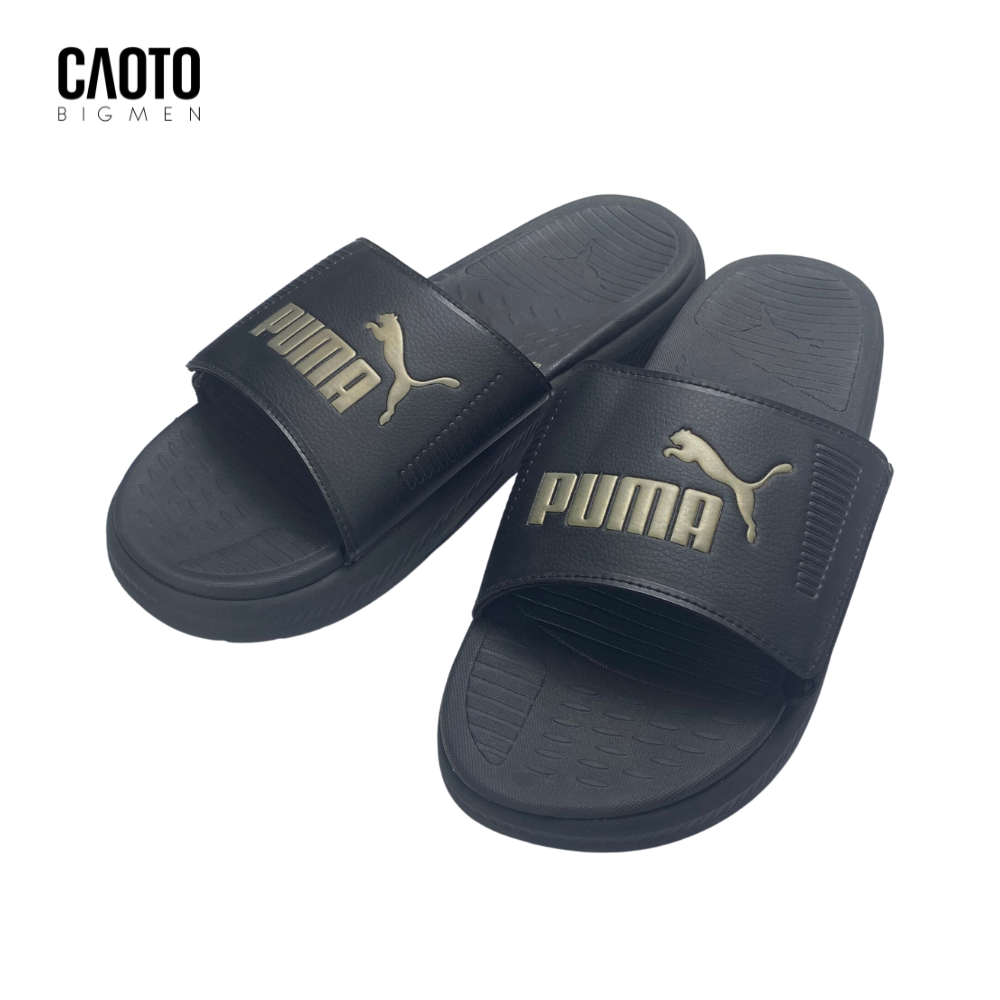 Dép Nam Puma Màu Đen Vàng Đồng Big Size 45 46 47 48