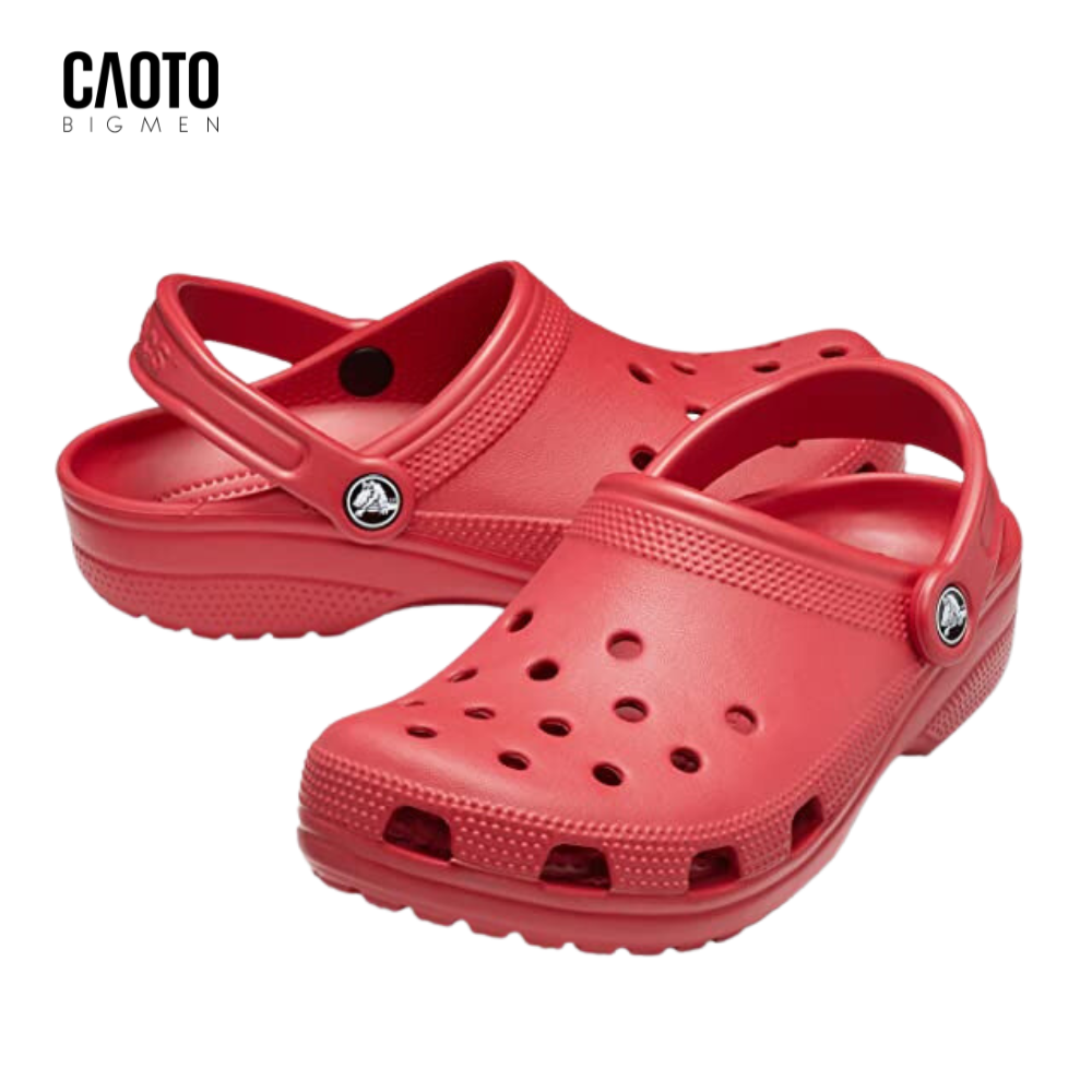 Dép Clog Unisex Crocs Classics Full Red Big Size Nam 45 46 47 48