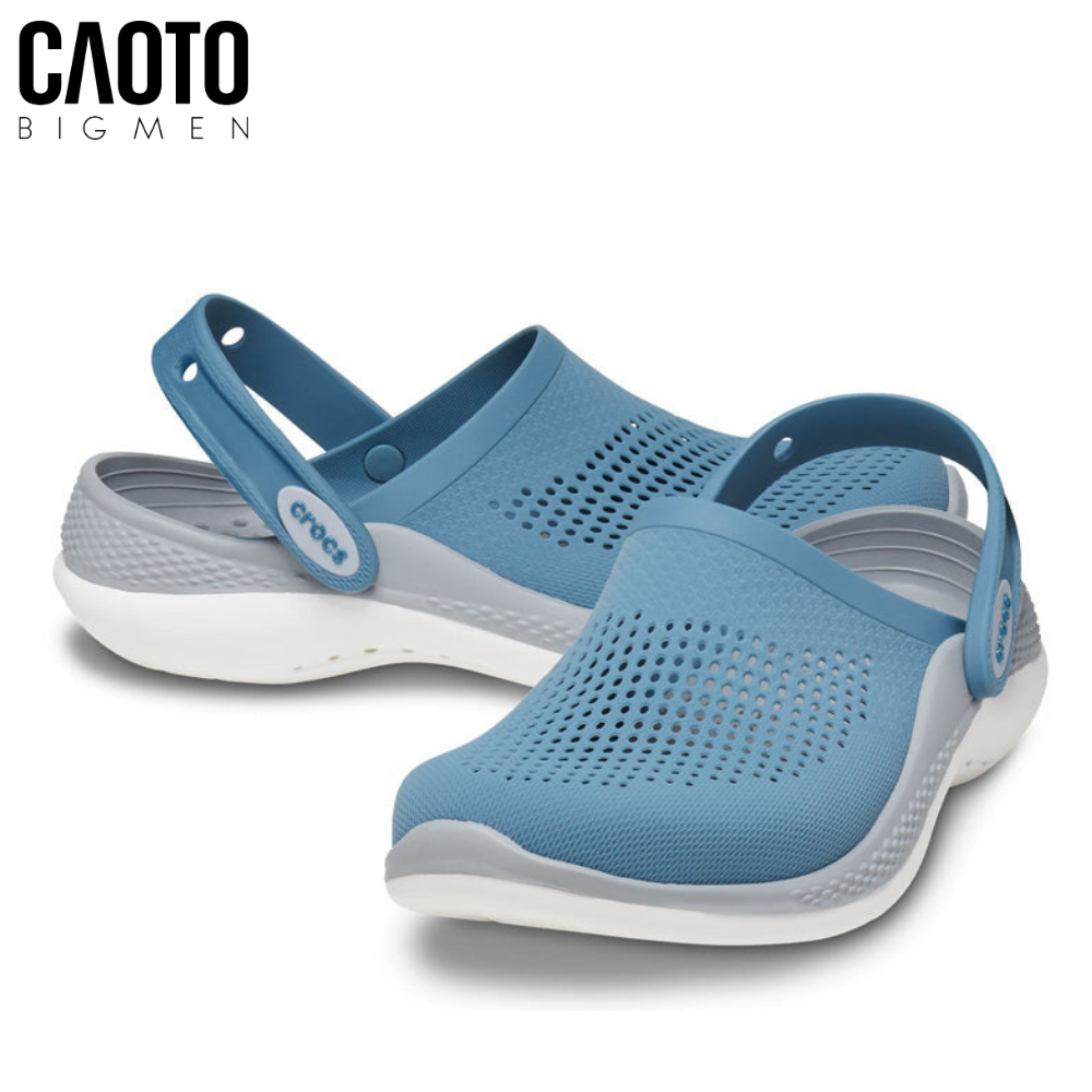 Dép ​​Clog Crocs Literide 360 Blue Big Size Nam