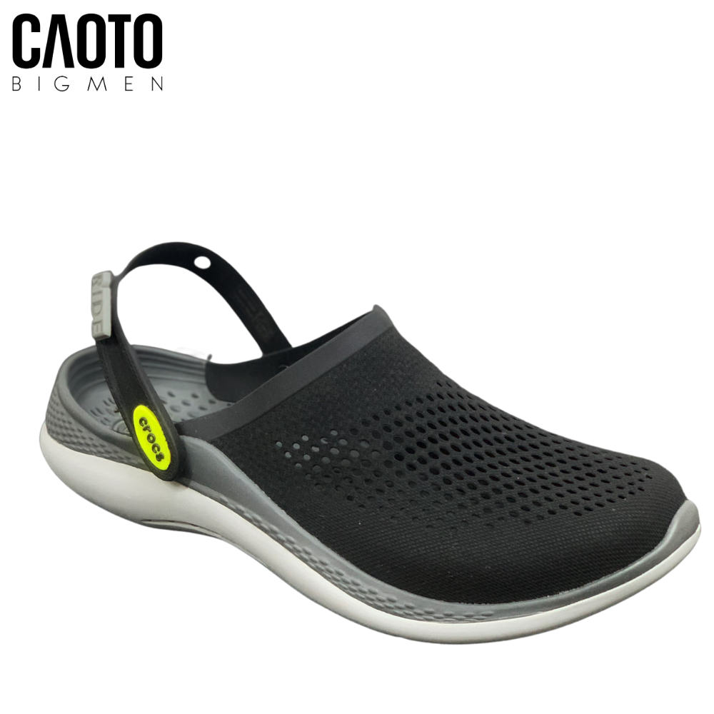 Dép ​​Clog Crocs Literide 360 Xám Đen Big Size Nam