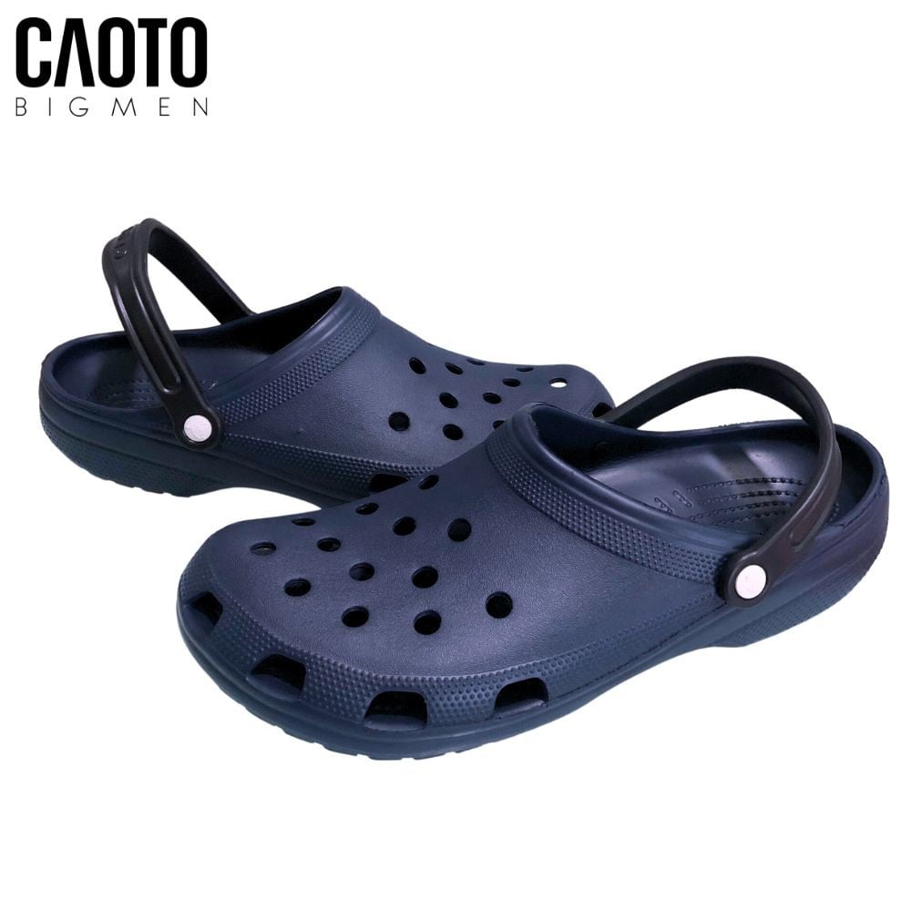 Dép Bít Mũi Crocs Màu Xanh Đen Men Big Size