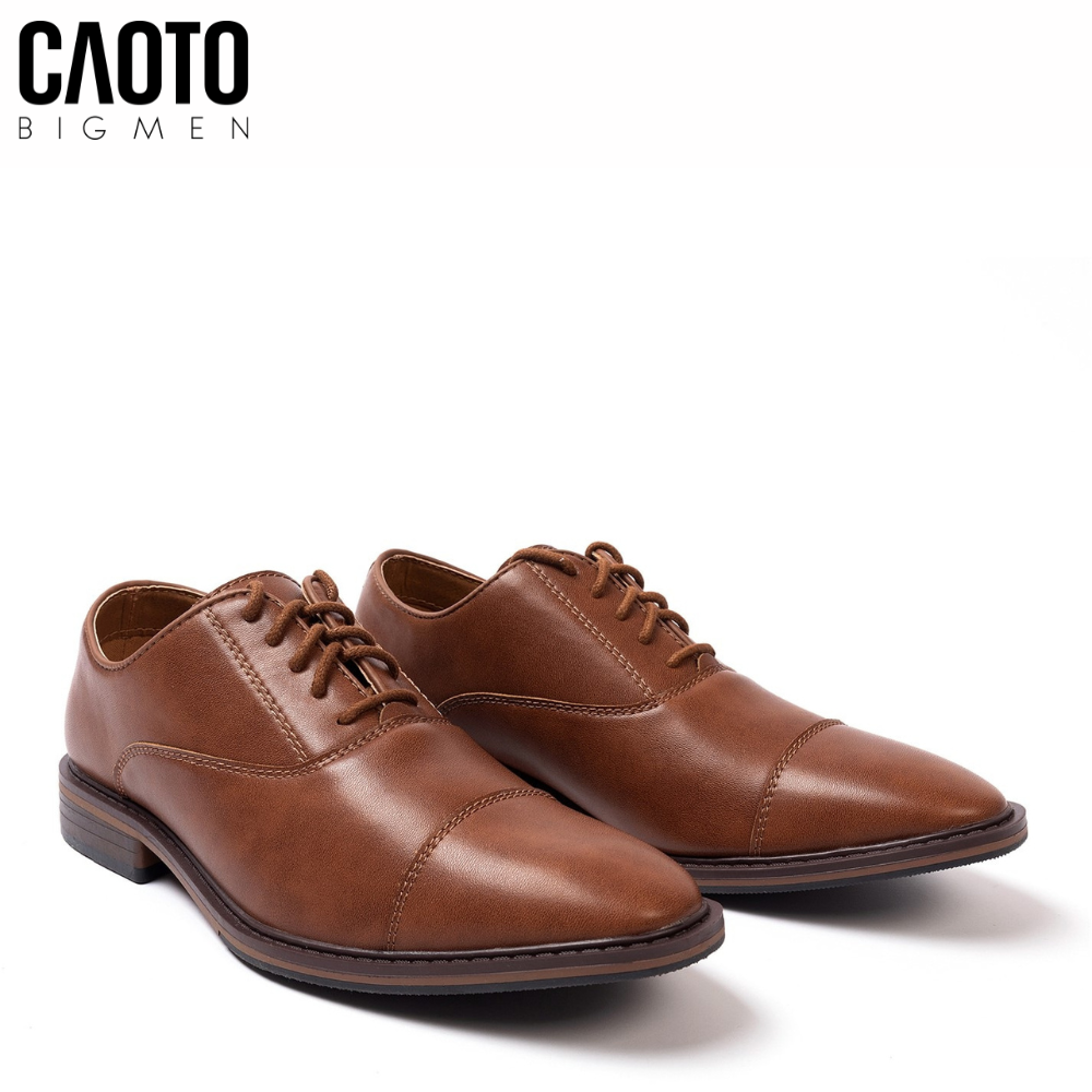 Giày Tây Steptoes Oxford Màu Nâu Dây Buộc Big Size
