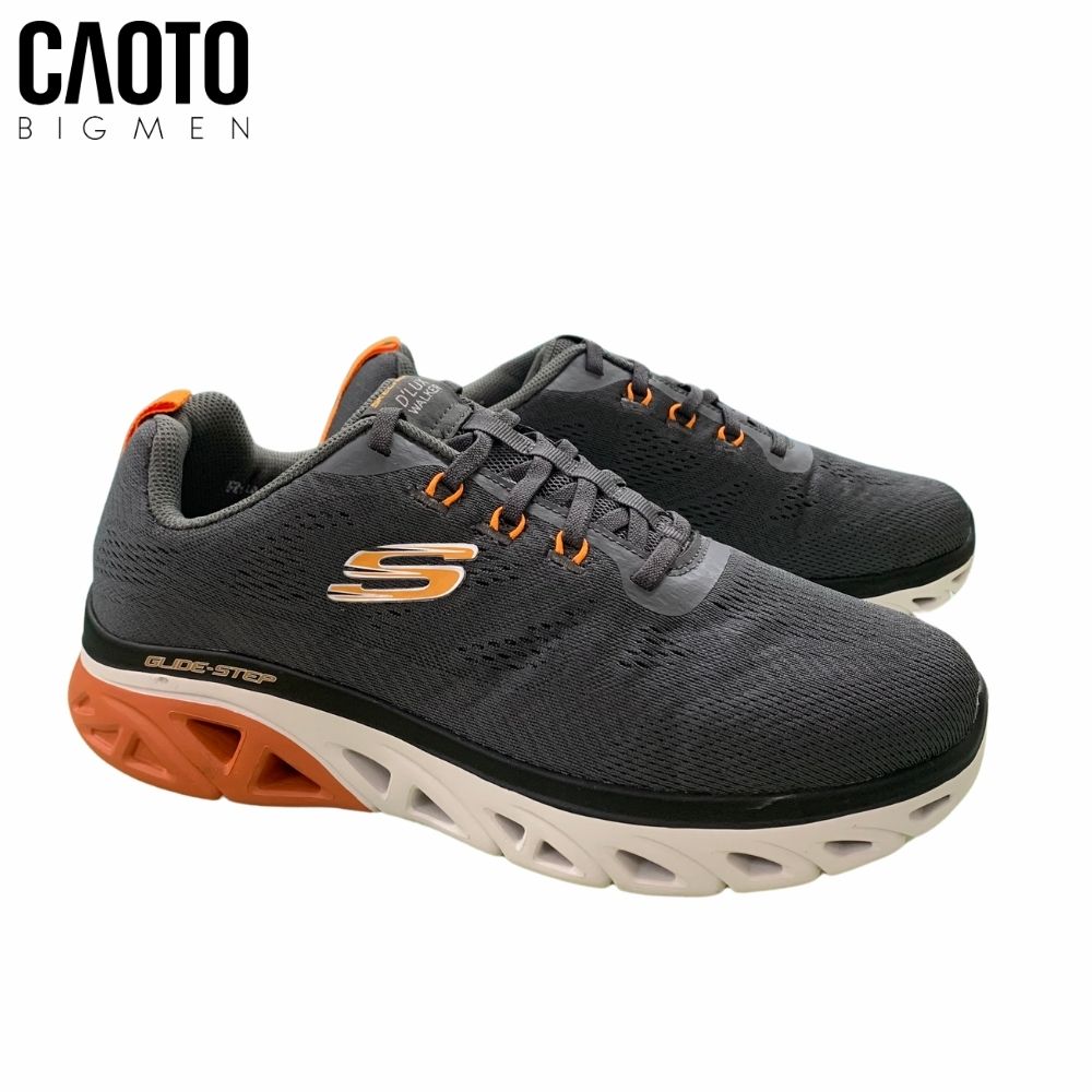 Giày Thể Thao Skechers Orange Grey Big Size