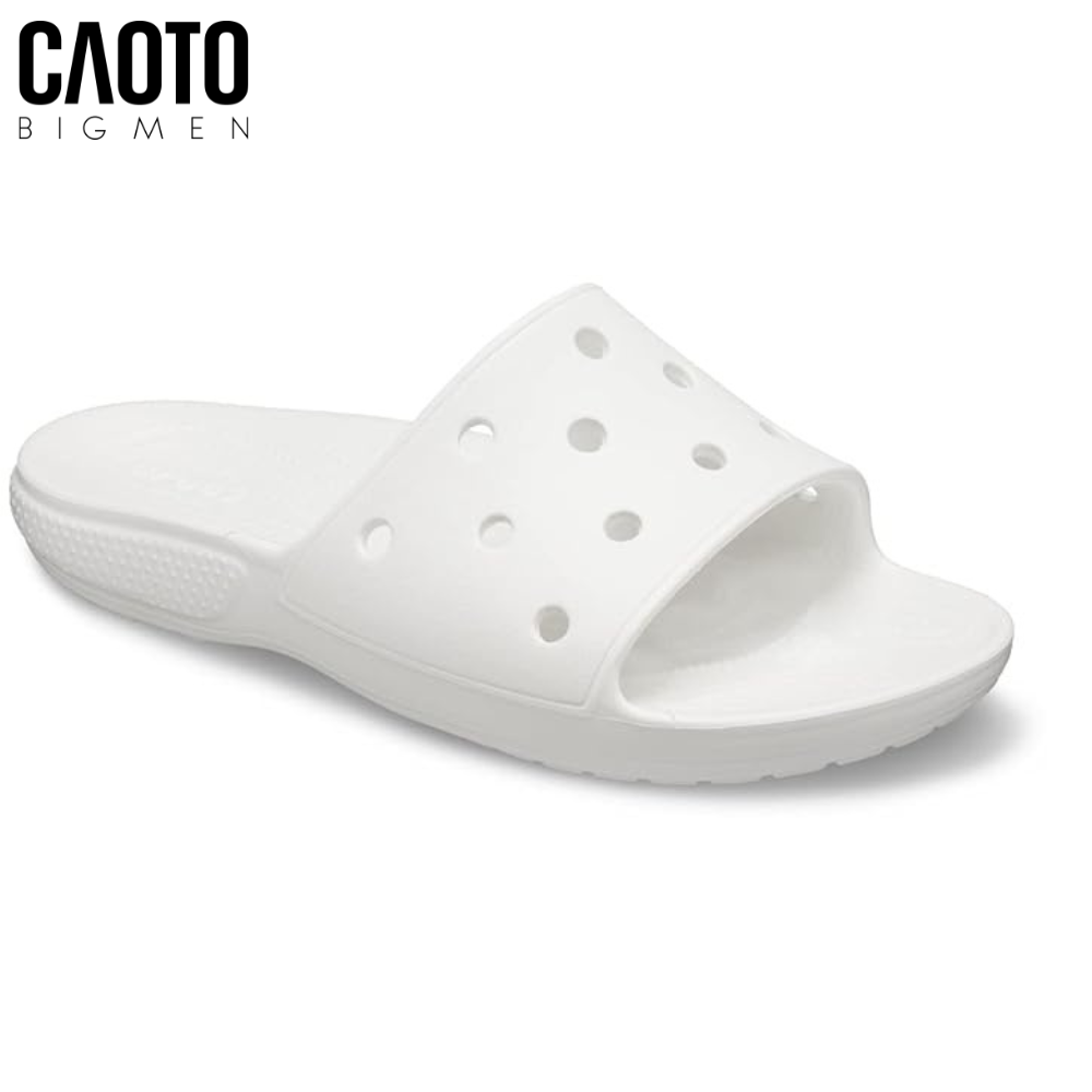 Dép Crocs Classic Color-Block Slide Trắng Big Size