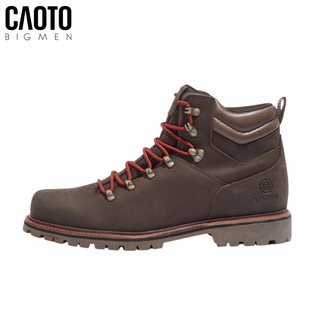 Giày Hiking Boots TOG 24 Nâu Dây Đỏ Big Size