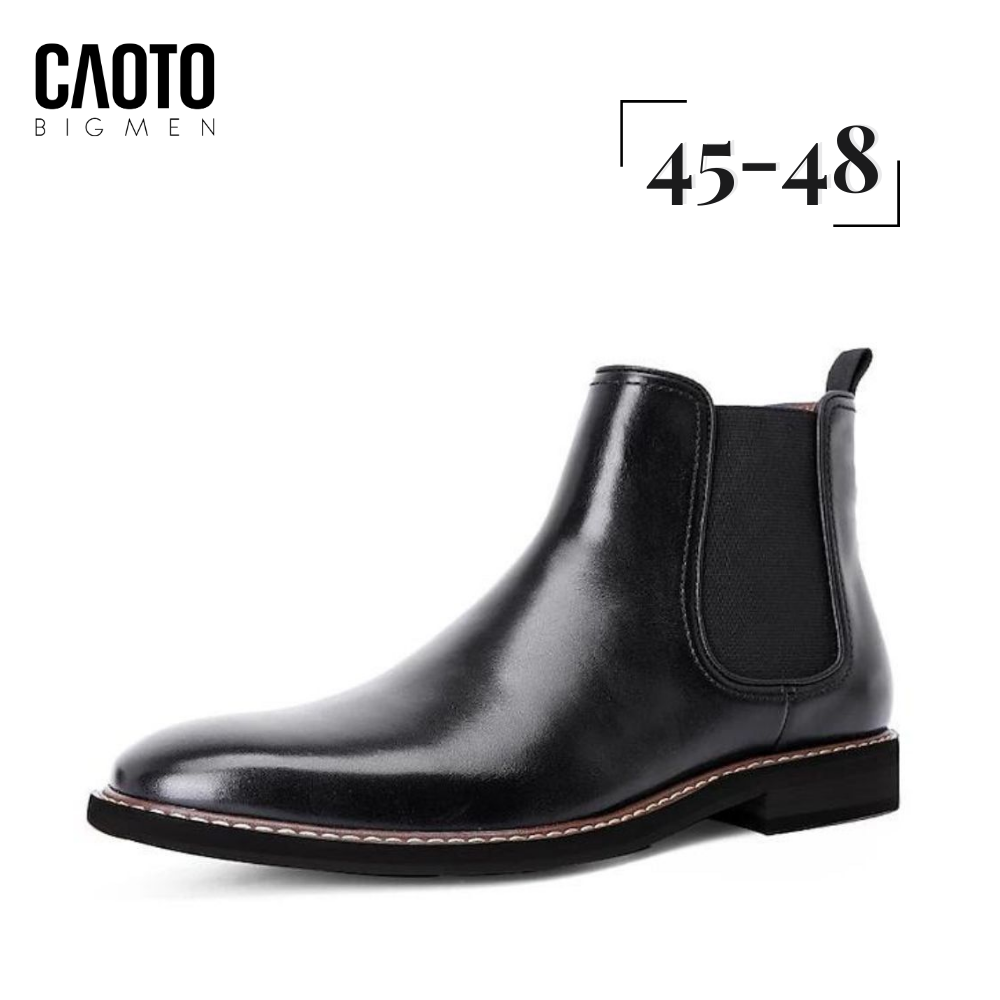 Giày Tây Chelsea Boot Đen Big Size