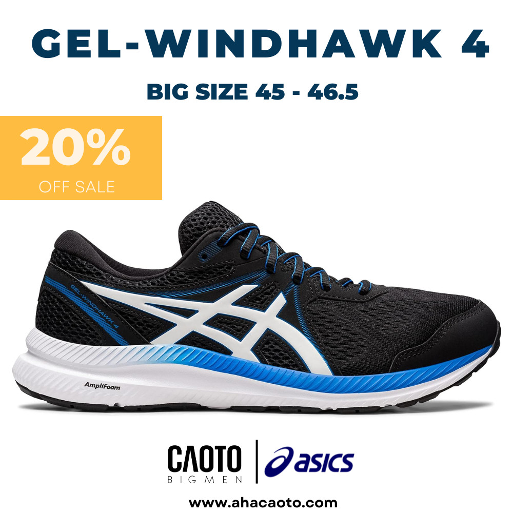 Giày Thể Thao Asics Gel Windhawk 4 Blue Big Size