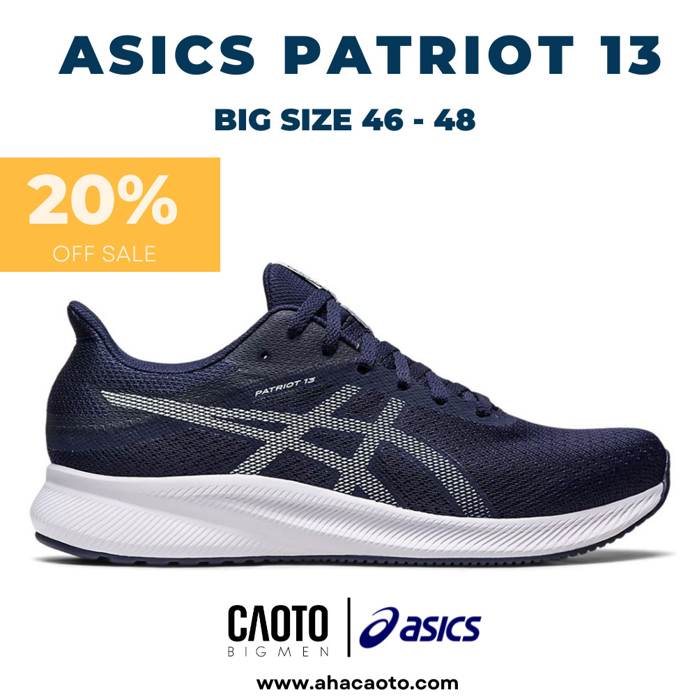 Giày Thể Thao Asics Patriot 13 Black Big Size