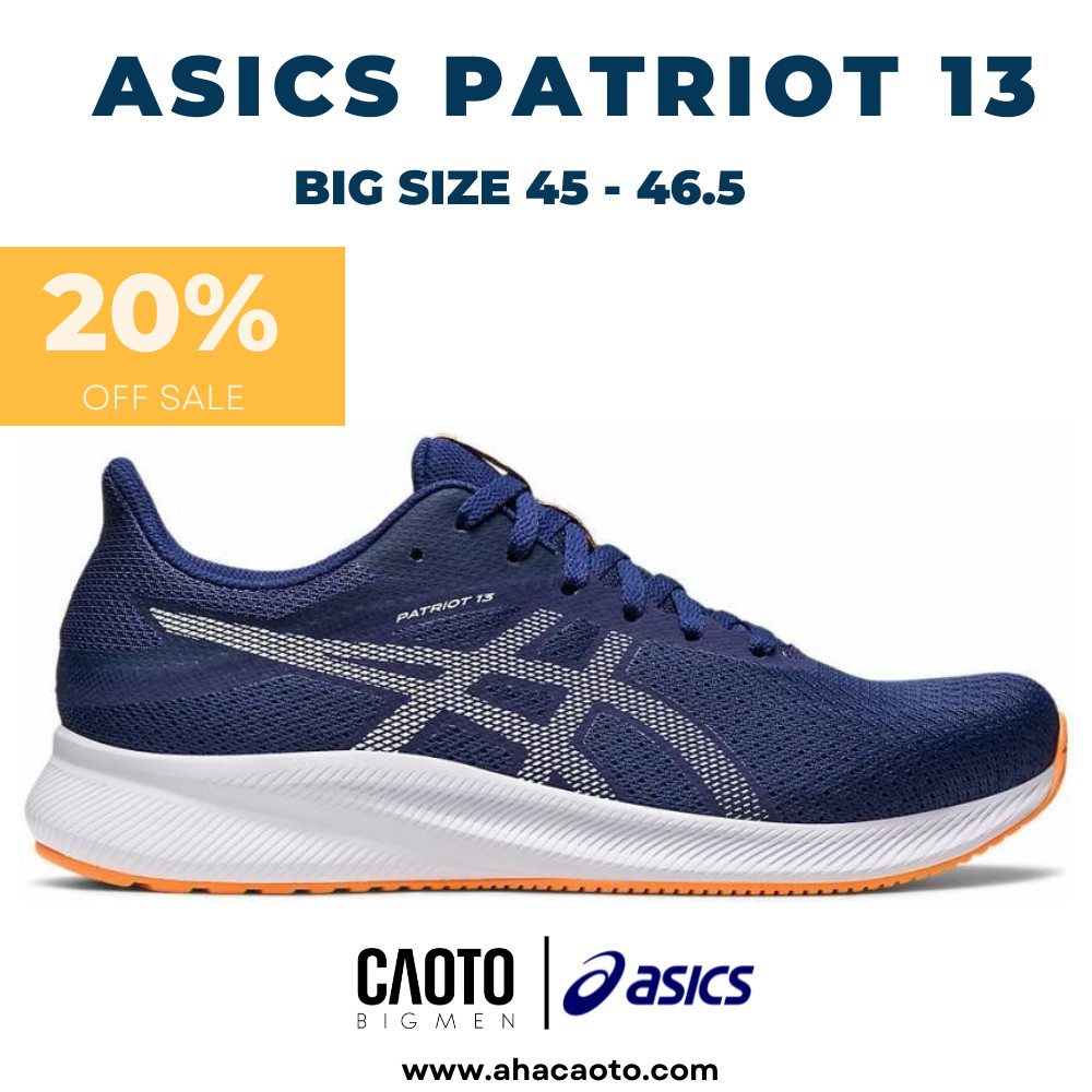 Giày Thể Thao Asics Patriot 13 Blue Big Size