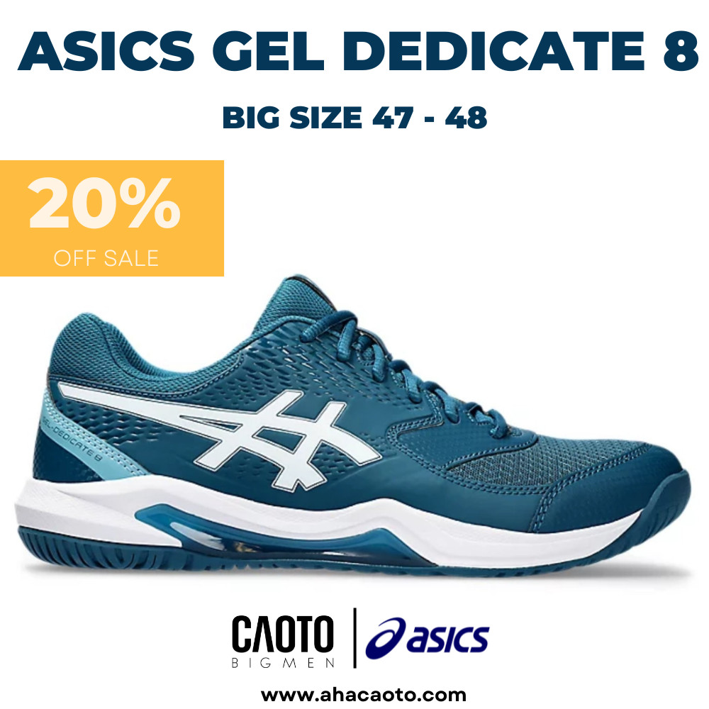 Giày Thể Thao Asics Gel Dedicate 8 Blue Big Size