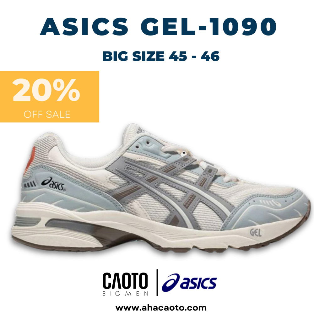 Giày Thể Thao Asics Gel 1909 Cream Gray Blue Big Size