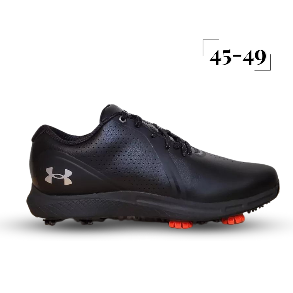 Giày Golf Under Armour UA Charged Medal RST Golf - Black/Metallic Silver Big Size