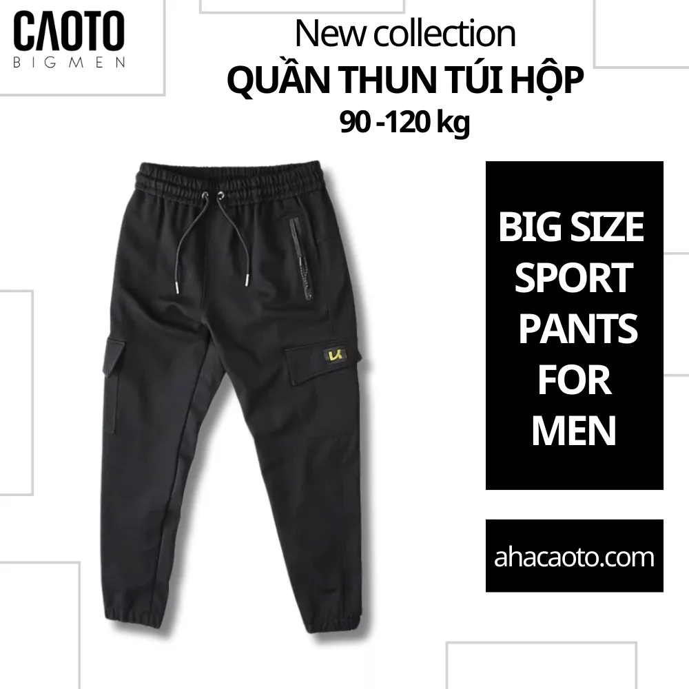 Quần Thể Thao Bo Túi Hộp Big Size 90-120KG (New Collection)
