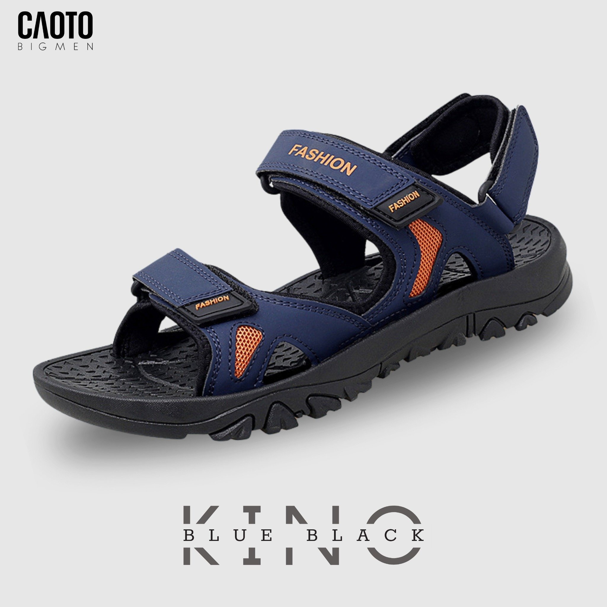 Sandal Nam Big Size Kino Blue Black – Êm Chân, Chống Trượt, Size 45–48