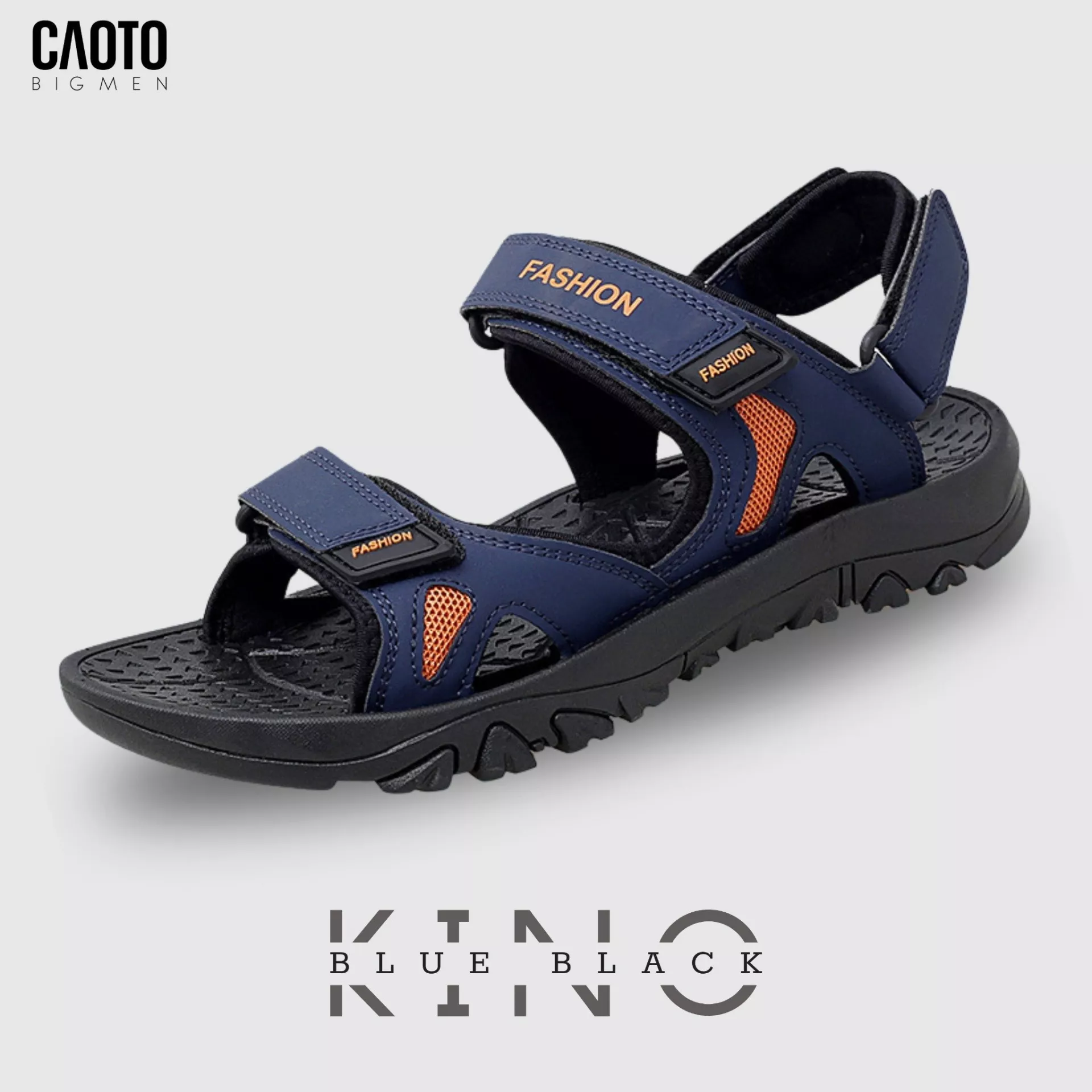 Sandal Nam Big Size Kino Blue Black – Êm Chân, Chống Trượt, Size 45–48
