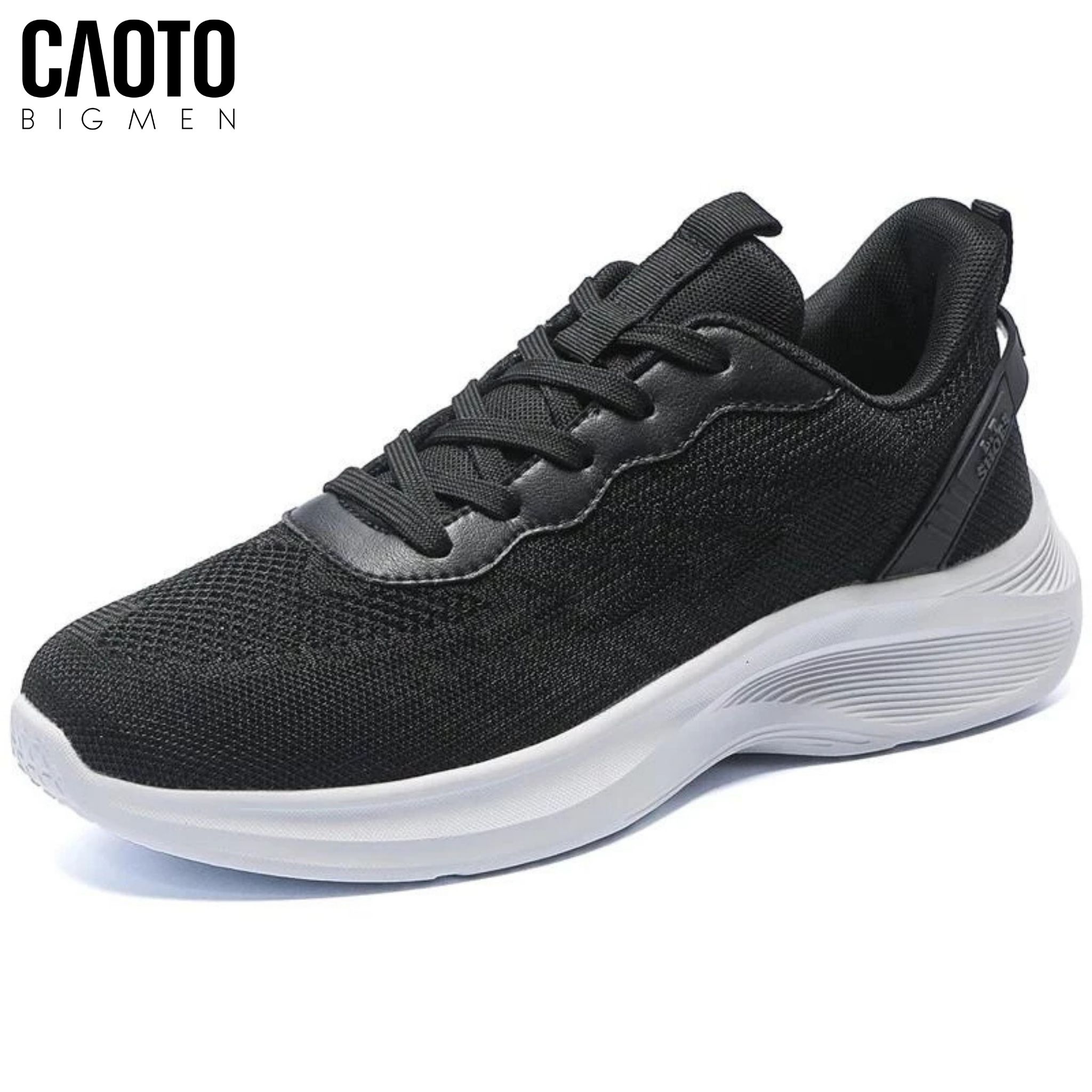 Giày Sneaker Nam Big Size Vertex Black Đế Êm Form Rộng Size 45-50