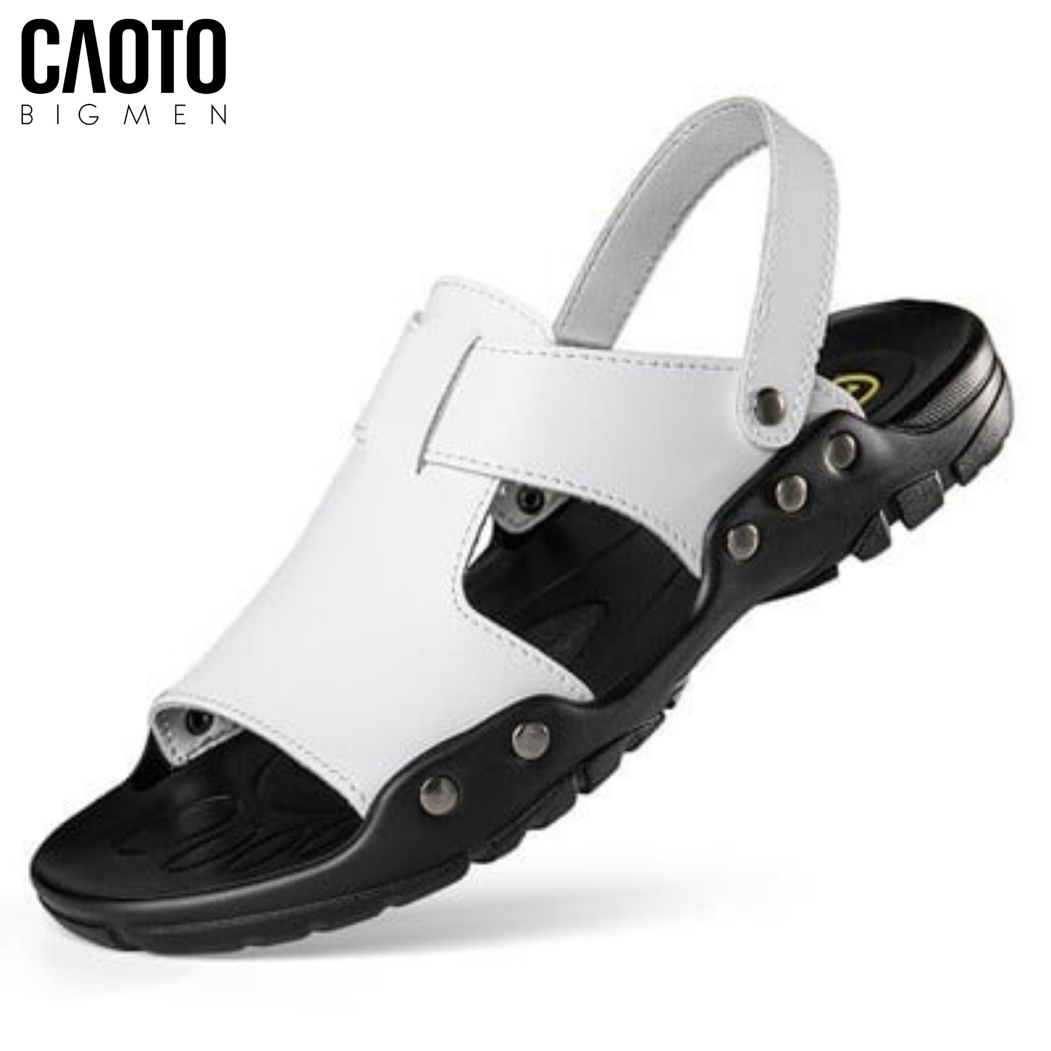 Giày Sandal Nam Big Size Strider White Đế Chống Trượt Bền Chắc Size 45-52
