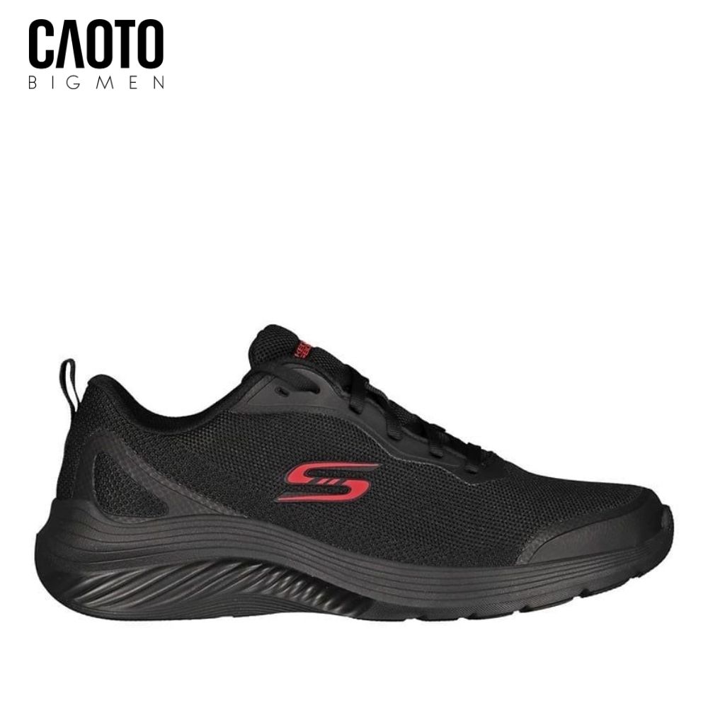 Giày Thể Thao Nam Big Size Bobs Sport – Skechers Đen Siêu Nhẹ Size 45–50