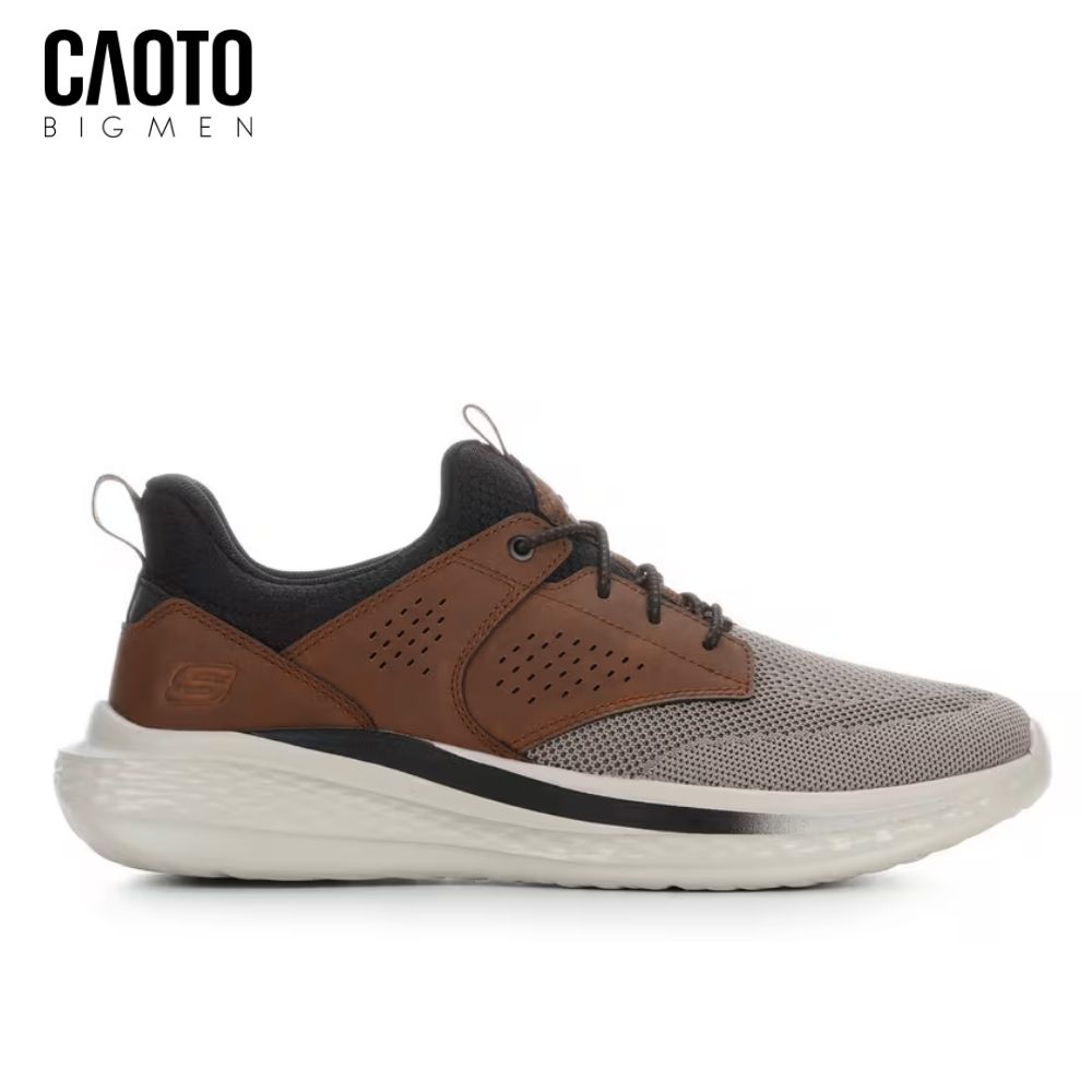Giày Sneakers Nam Big Size Moreno Ederson – Skechers Nâu Canvas Casual Size 45–50