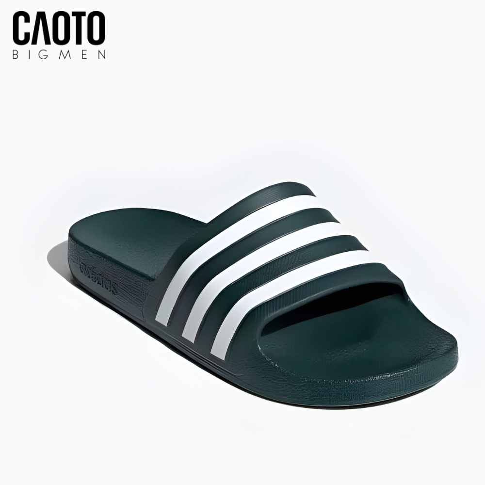 Dép Quai Ngang Nam Big Size Adilette Aqua Slide – Adidas Green/White Slip-On Size 45–50
