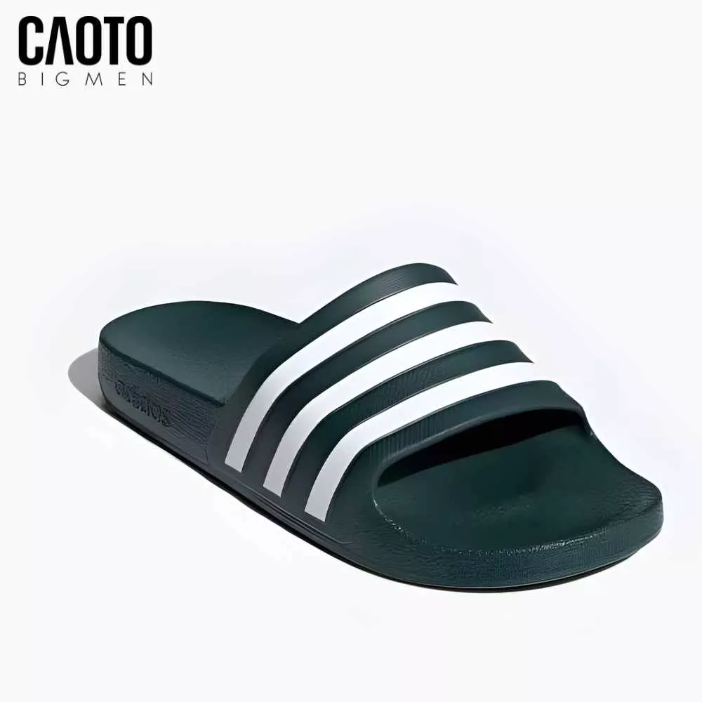 Dép Quai Ngang Nam Big Size Adilette Aqua Slide – Adidas Green/White Slip-On Size 45–50