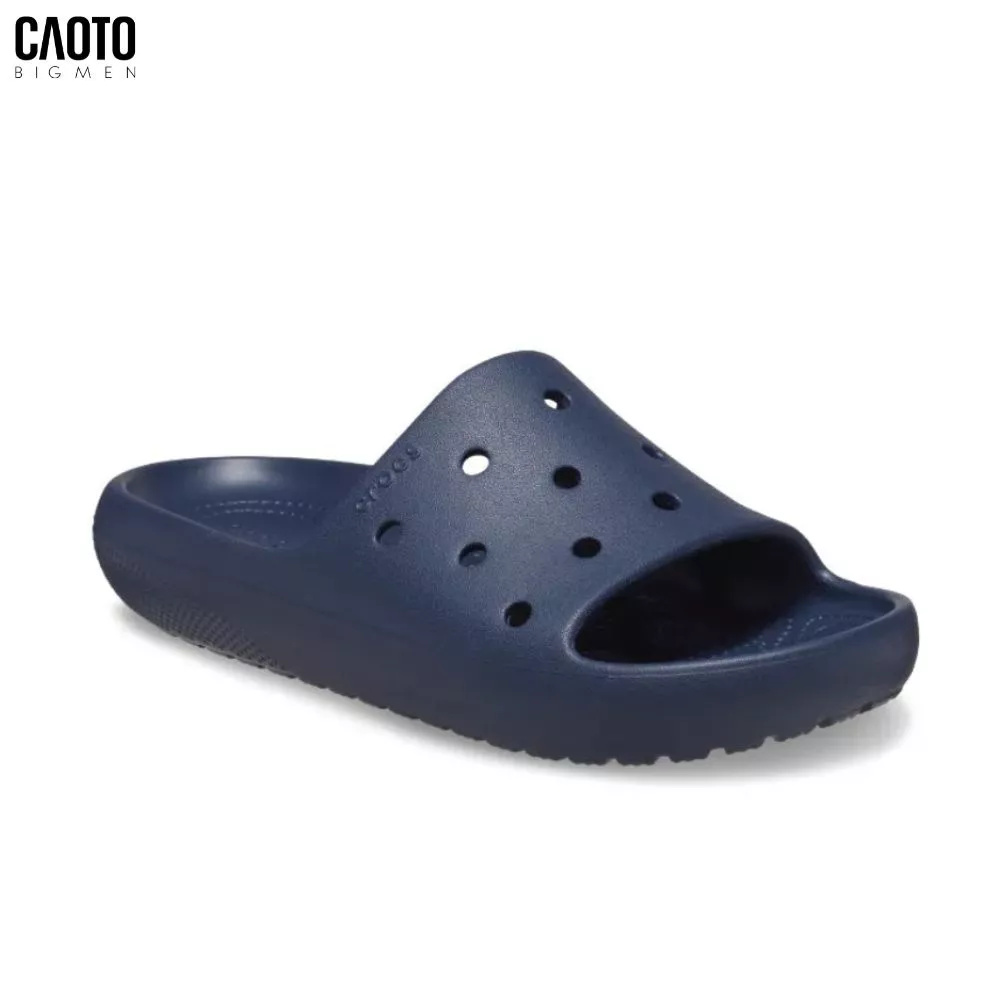 Dép Nam Big Size Classic V2 – Crocs Navy Quai Ngang Êm Nhẹ Size 45–50