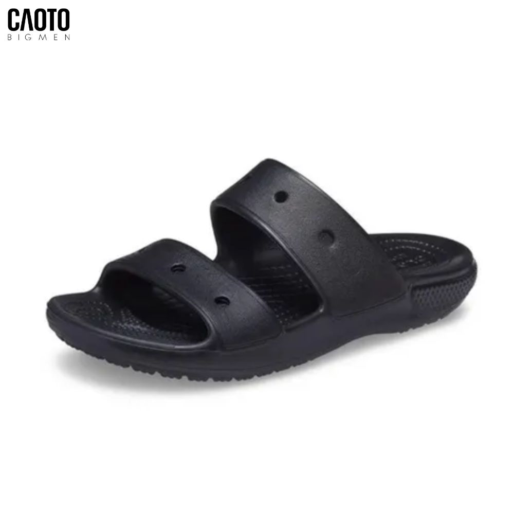 Dép Nam Big Size Classic – Crocs Black Êm Nhẹ All-Day Comfort Size 45–50