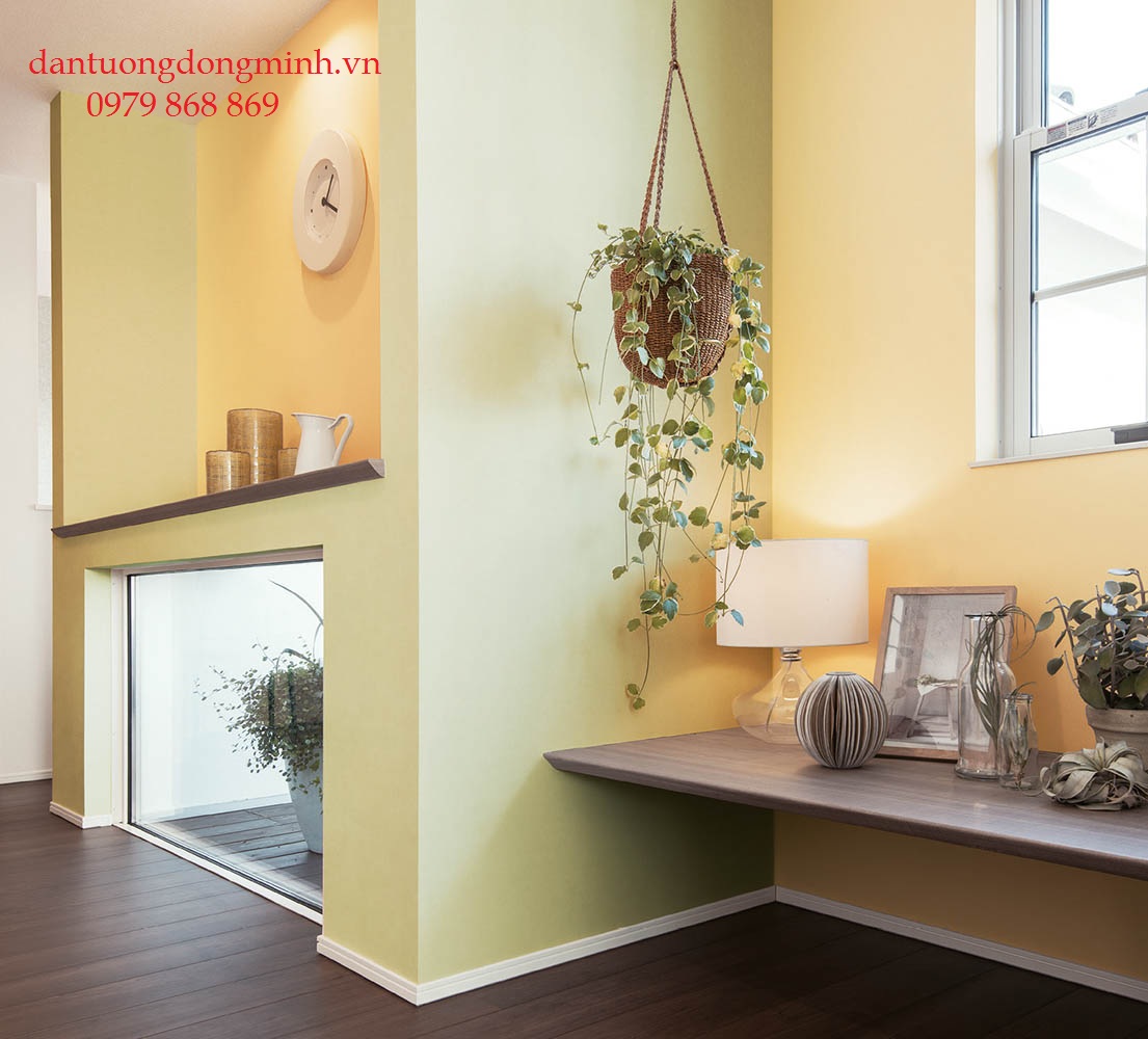 Phối cảnh giấy dán tường cao cấp Nhật Bản