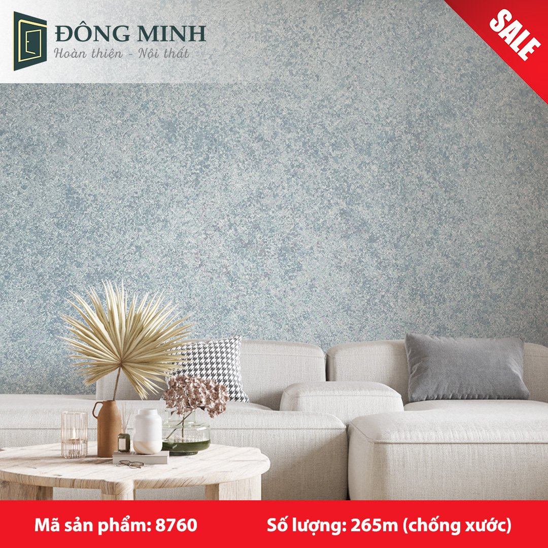 Giấy dán tường Nhật - 8760(Chống xước)
