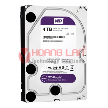 Ổ Cứng HDD Western 4TB SATA - Purple