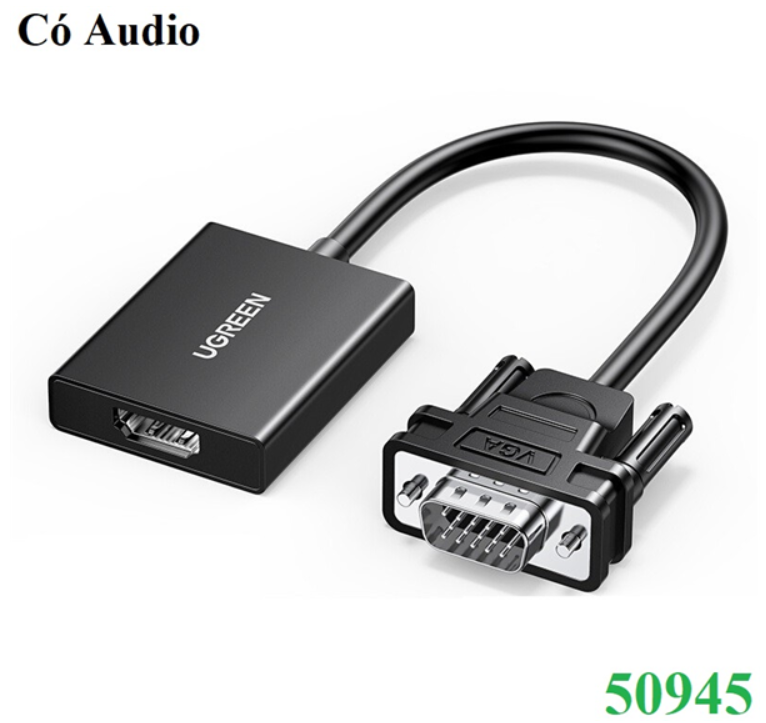 Bộ Chuyển Đổi VGA Sang HDMI Dài 25cm Ugreen (50945)