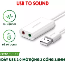 Bộ Chuyển Đổi USB 2.0 Sang AV 3.5mm Ugreen (30143)