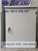 Vỏ Tủ 500x700x250 Ngoài Trời Có Mái Phẳng. Vỏ Tủ Điện 50x70x25. Đã bao gồm chi phí đóng gói theo yêu cầu nhà vận chuyển