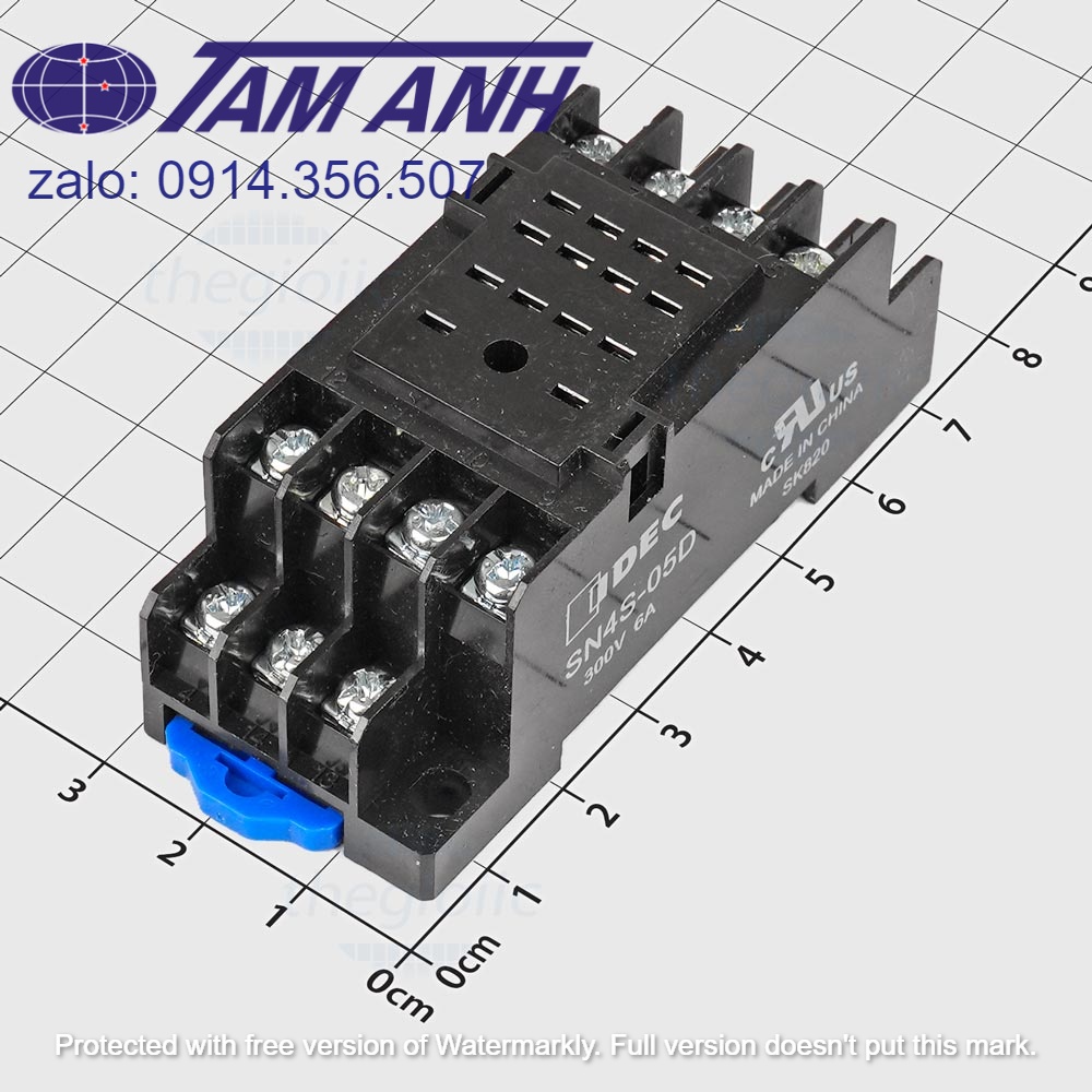 SN4S-05D Đế cắm rơ le IDEC dùng cho dòng RN4S 14 chân dẹt