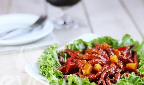 Salat bạch tuộc nhỏ