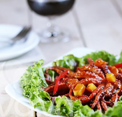 Salat bạch tuộc nhỏ