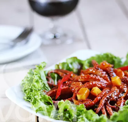 Salat bạch tuộc nhỏ