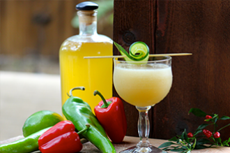 Cucumber Lime Basil Slushies