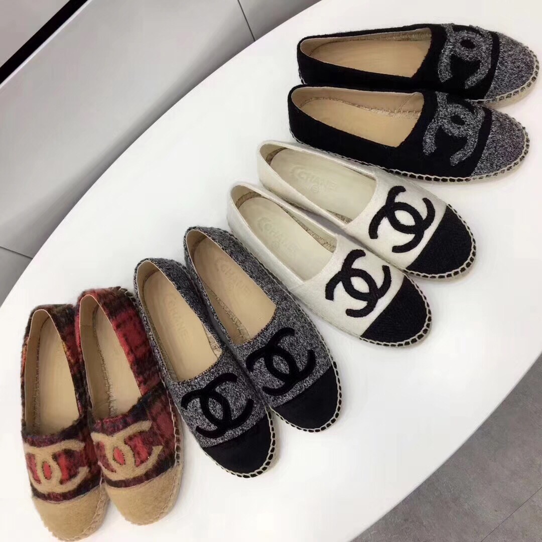 giày chanel đế cói