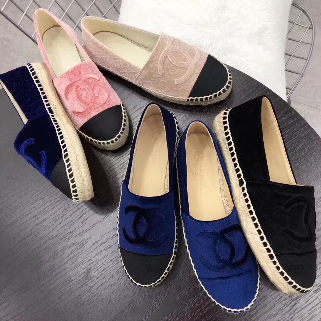 giày chanel đế cói