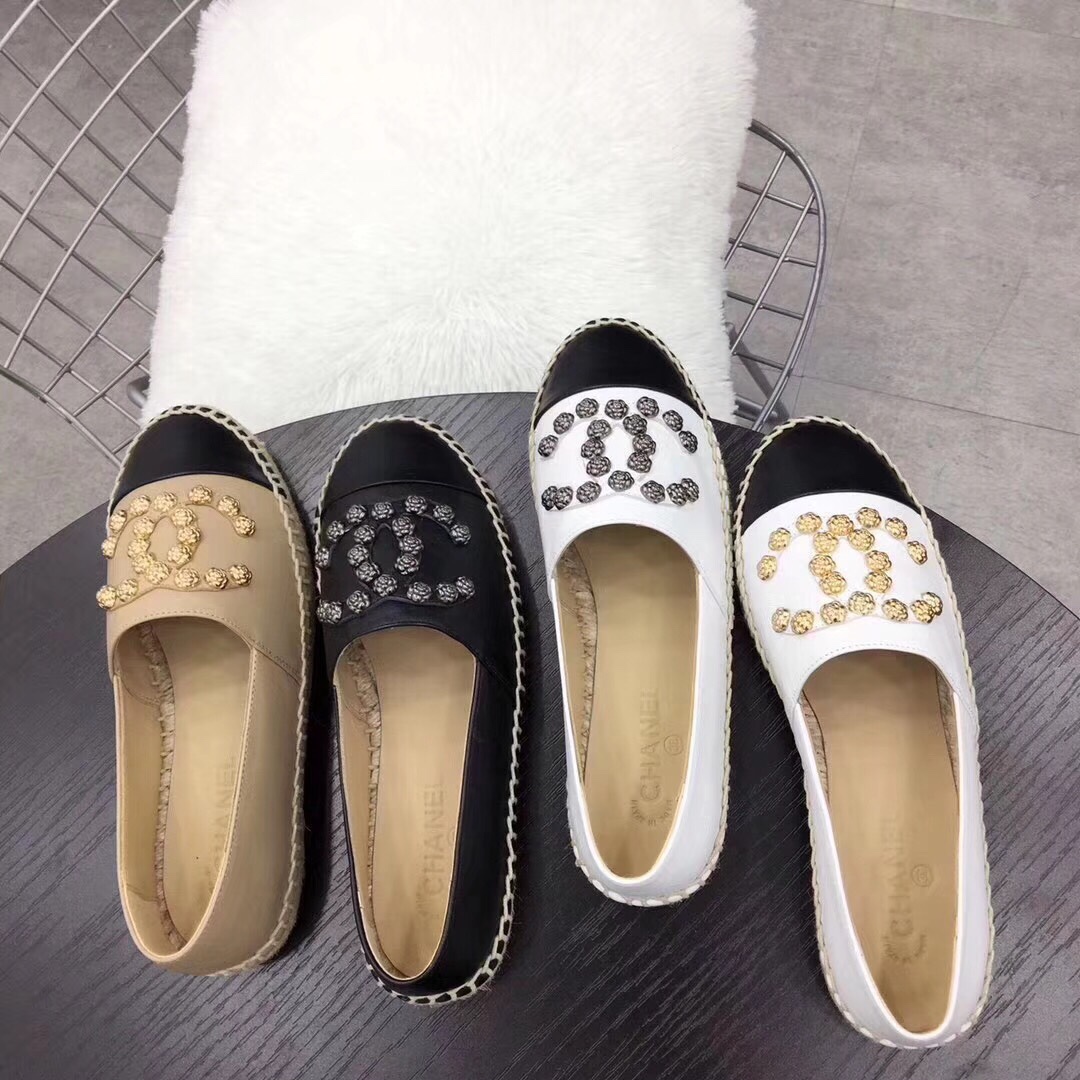 giày chanel đế cói