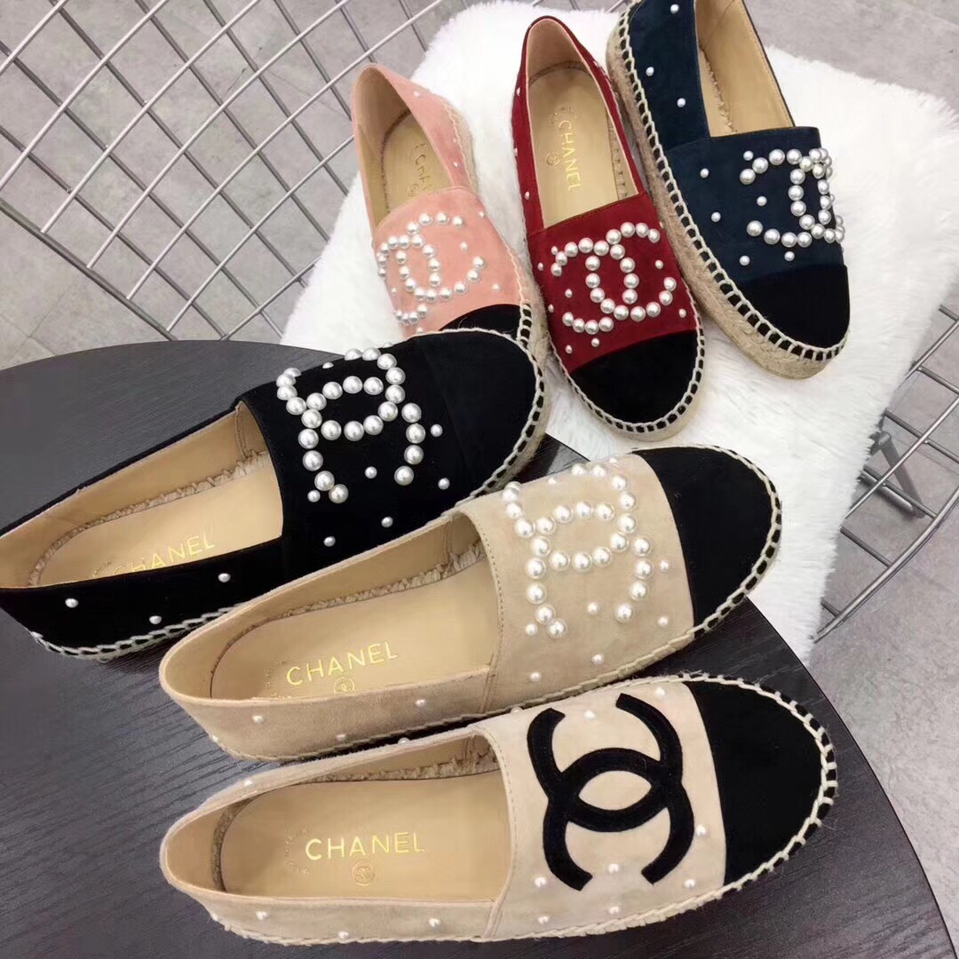 giày chanel đế cói