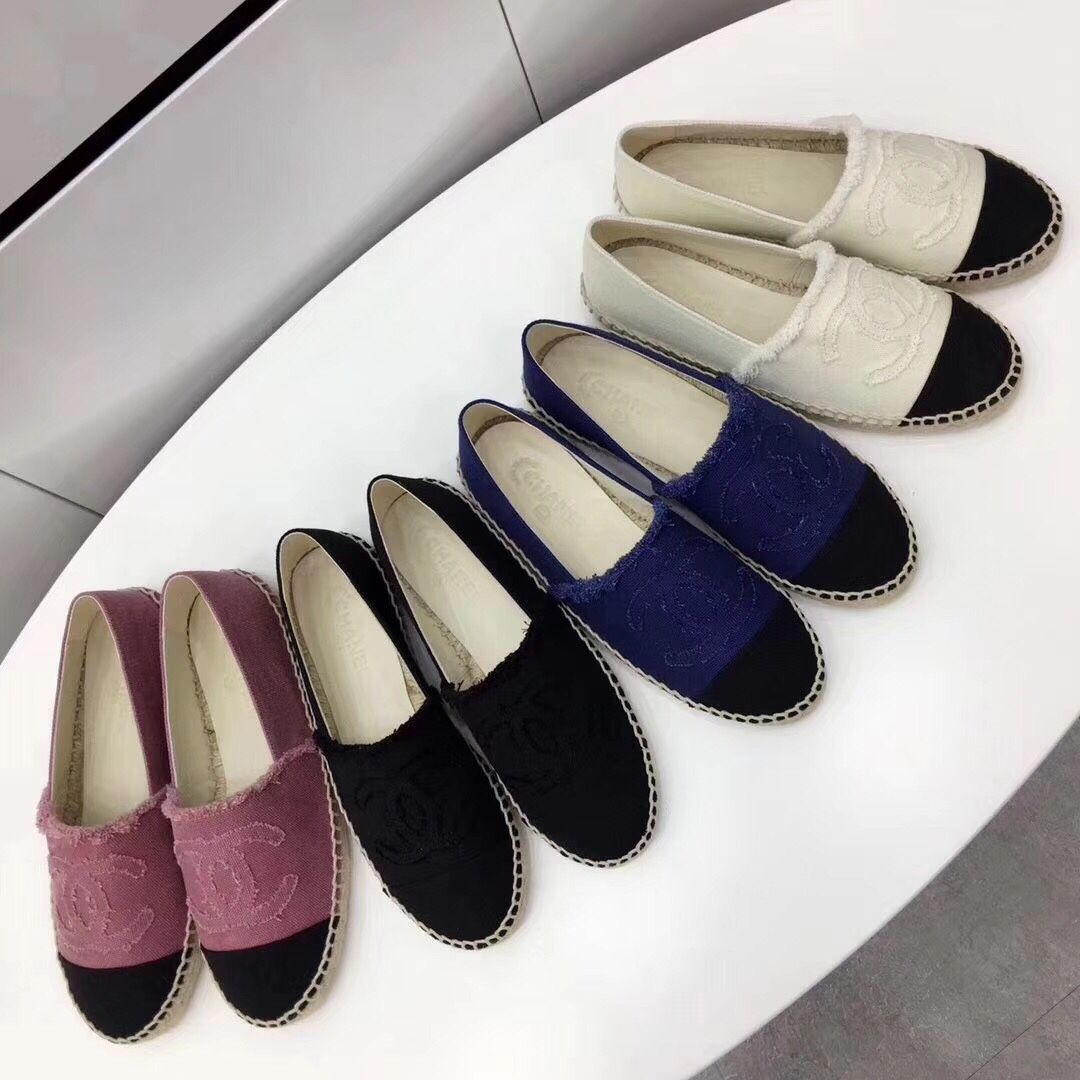 giày chanel đế cói